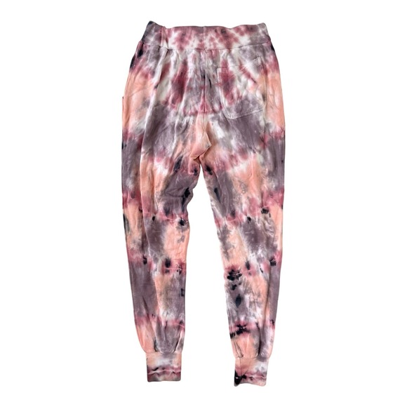 YFB Young Fabulous & Broke Pink Tie Dye Lounge Jogger Sweatpants Boho Small - Picture 2 of 5